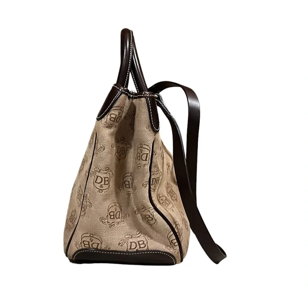 Dooney & Bourke Tan and Black Tote Bag - Picture 7 of 9